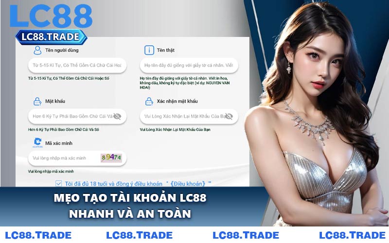 Mẹo Tạo Tài Khoản LC88 Nhanh Và An Toàn